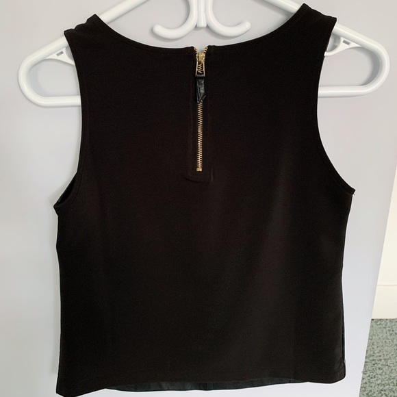 Stradivarius Leather Top (Black, S) - Picture 2 of 3